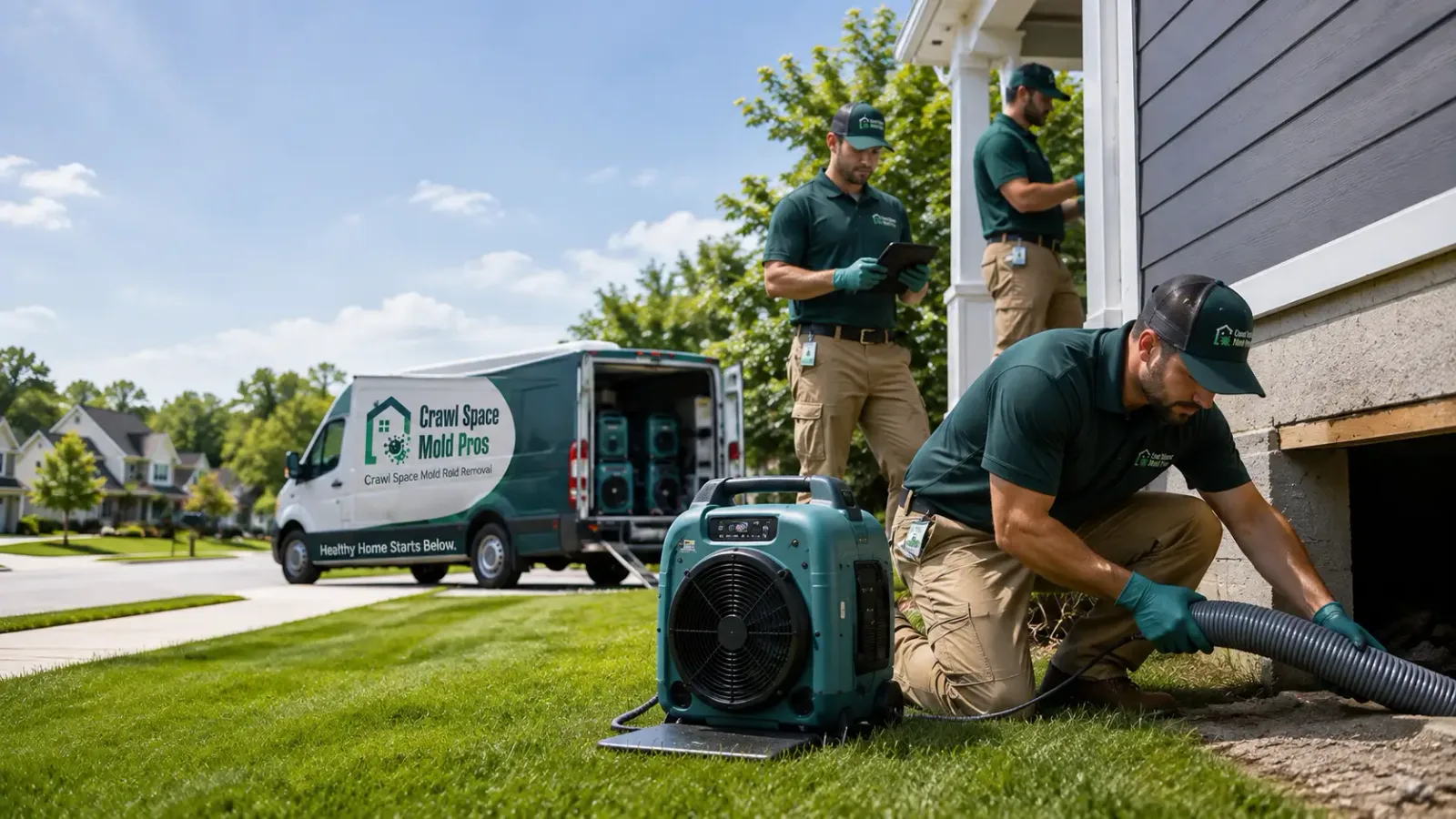 Crawl Space Mold Removal in North Lawrence, OH